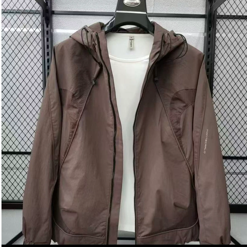 新款高品质男士连帽休闲夹克外套