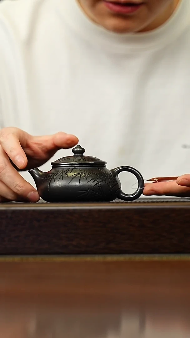 茶壶紫砂宜兴原矿 手工 紫砂壶容量150CC