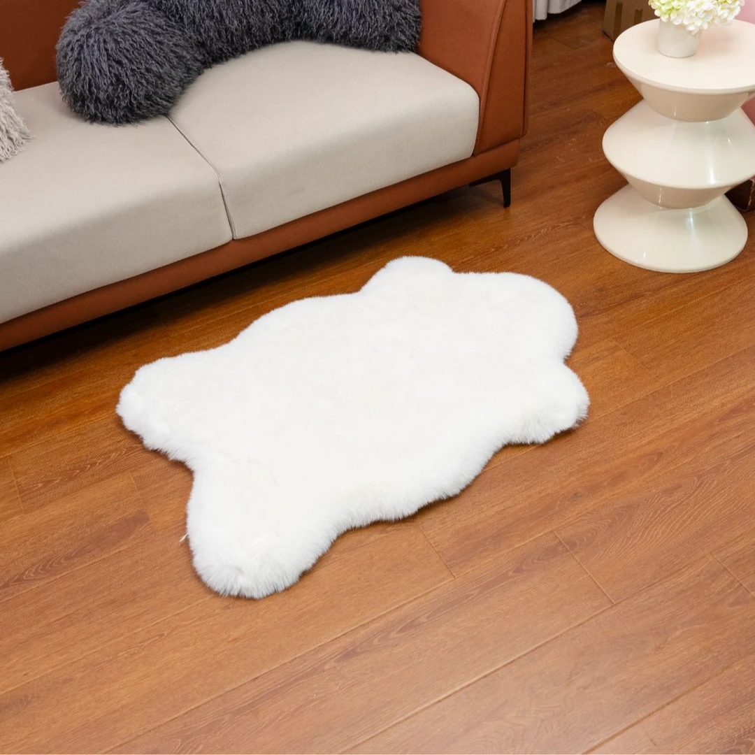 【高毛】仿兔毛卧室床边地毯客厅飘窗垫毛绒地垫衣帽间窗前床头尾垫