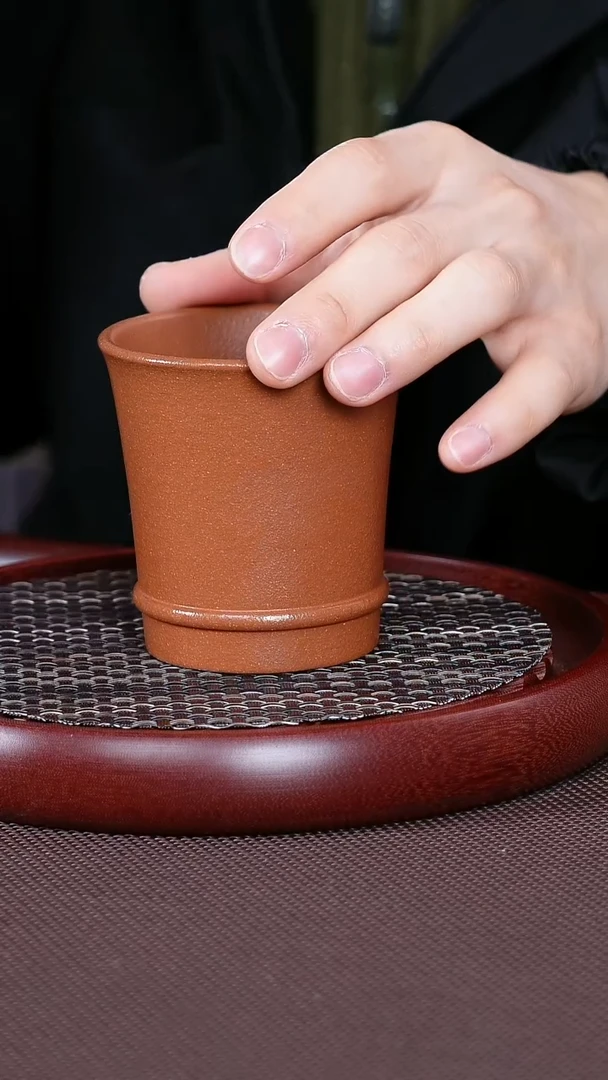 【闪购商品】紫砂茶杯原矿竹节杯150c