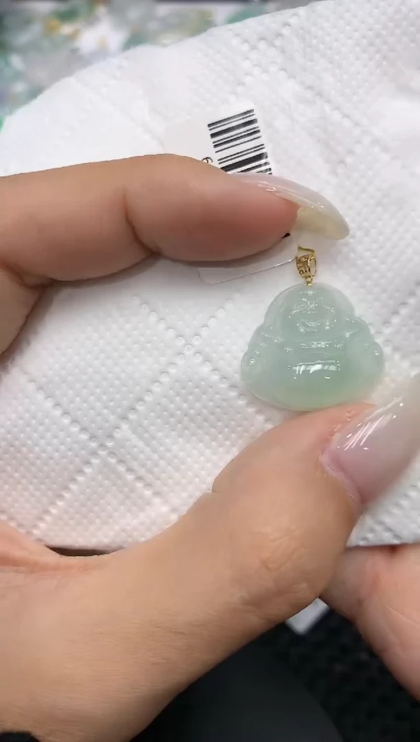 颈饰18K金镶嵌翡翠111111111111