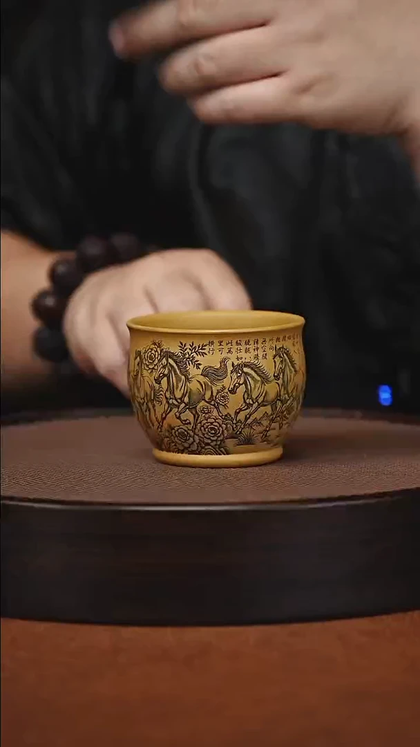 茶杯紫砂原矿紫砂