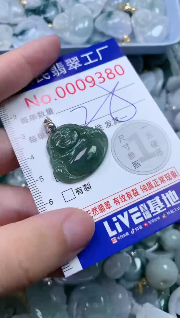 翡翠未镶嵌吊坠(不含链)9380