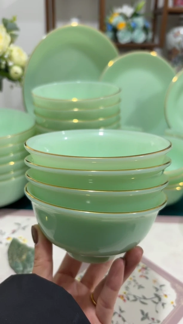 4.5英寸玉瓷碗4个口径11.5厘米