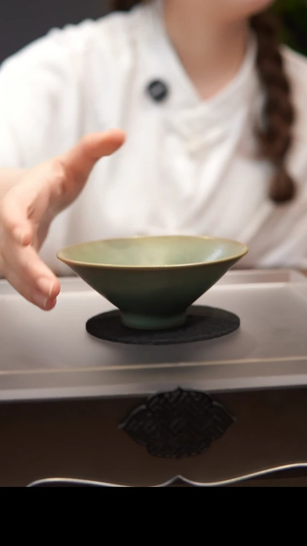 杯子斗笠杯  汝州原产地  原矿老釉