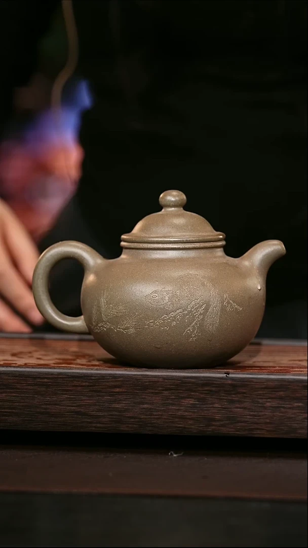 茶壶紫砂原矿紫砂壶   大掇球 450cc