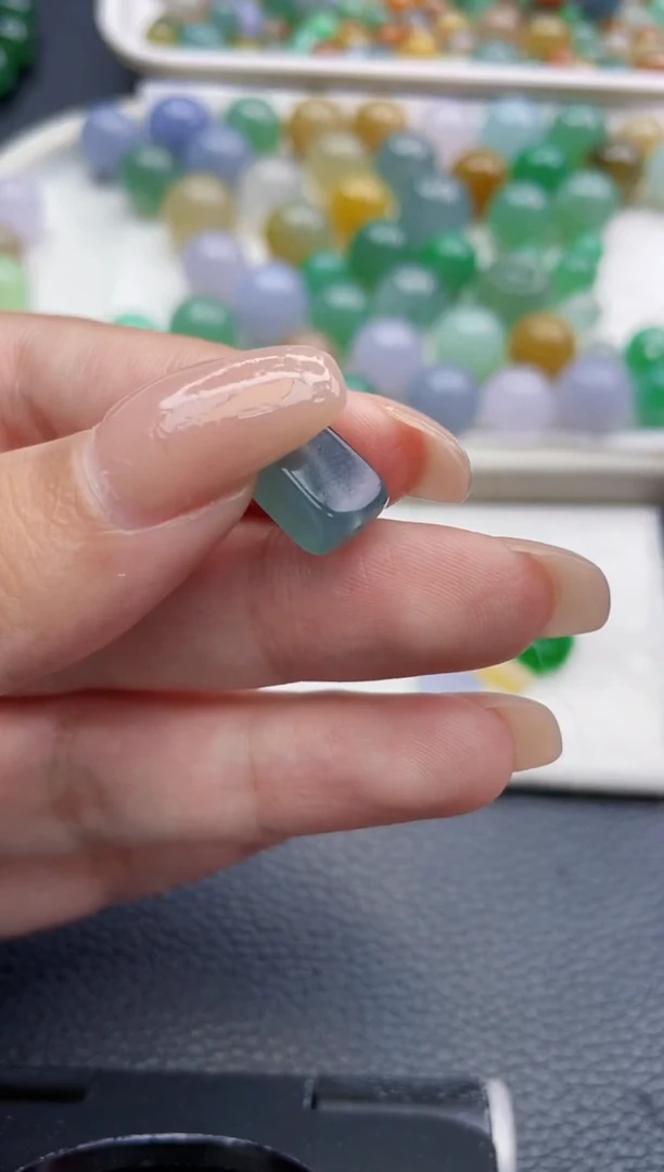 定制翡翠未镶嵌柠***n3213