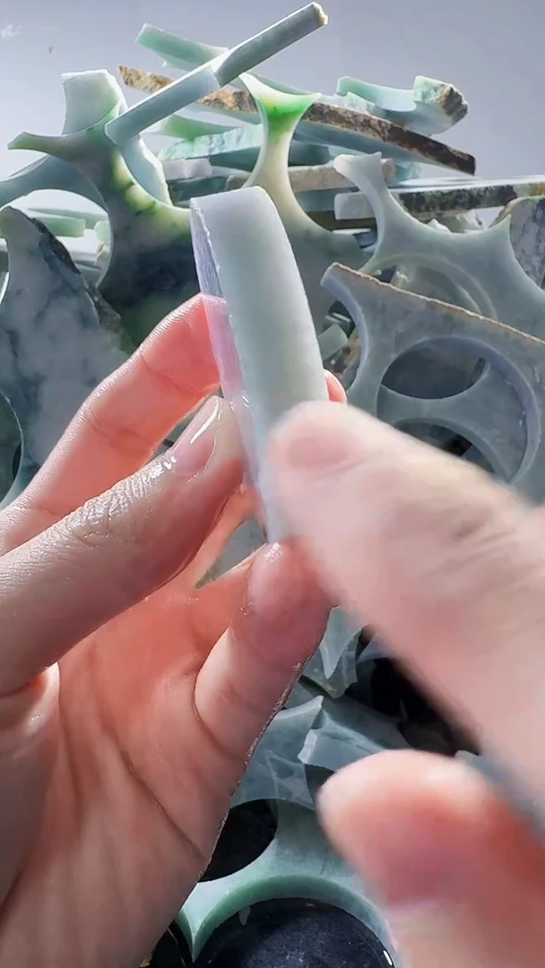 裸石翡翠缅甸翡翠A货文698