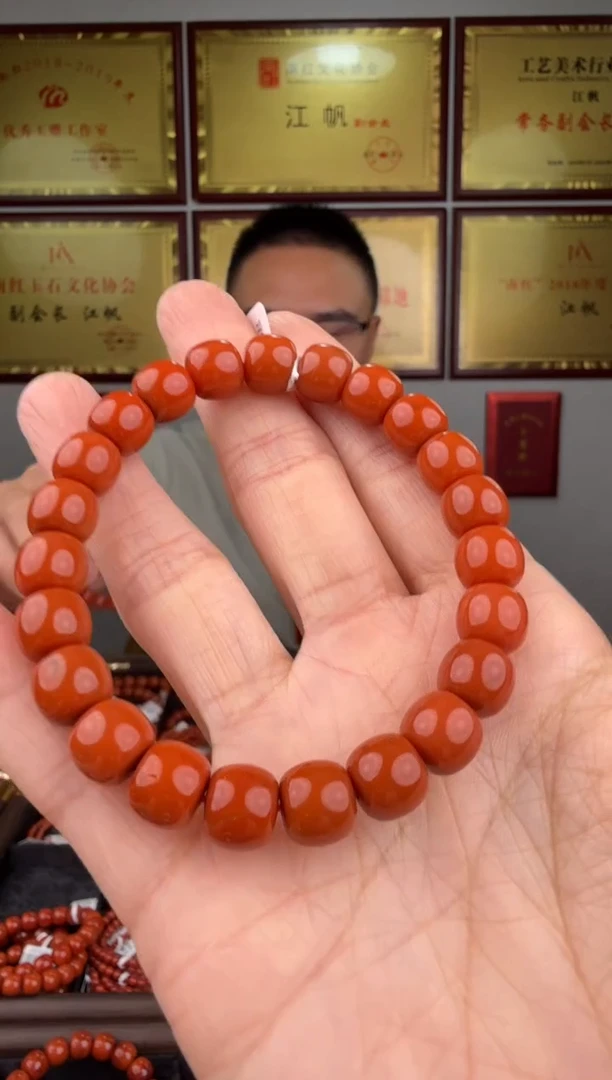 未镶嵌手链南红玛瑙无胶无裂