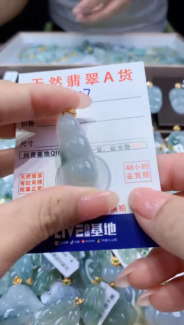 颈饰未镶嵌翡翠天然翡翠A货挂件