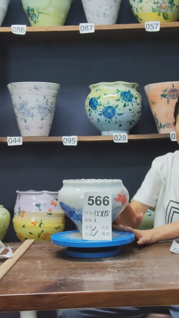 陶瓷景德镇花盆566【微瑕】