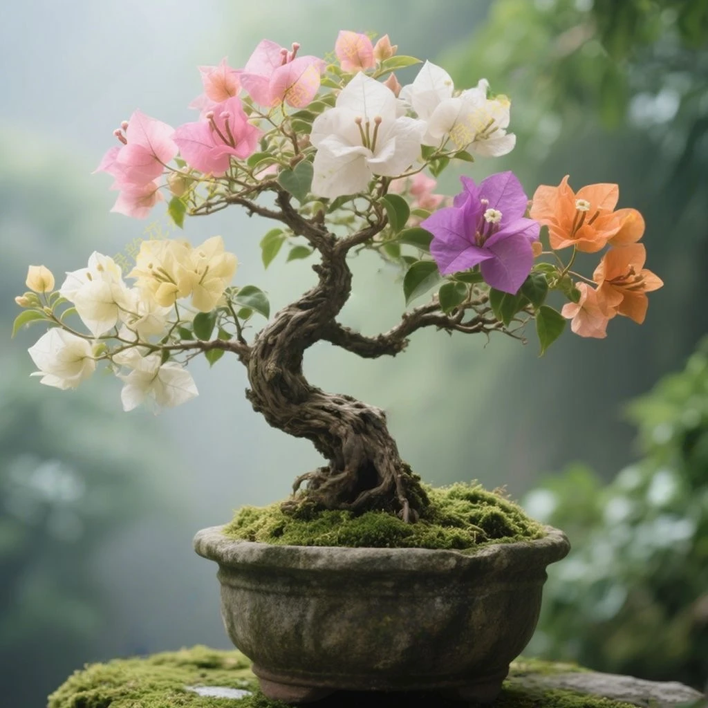 新品双色发财系列三角梅小盆栽花卉绿植盆景阳台客厅庭院爬藤勤花