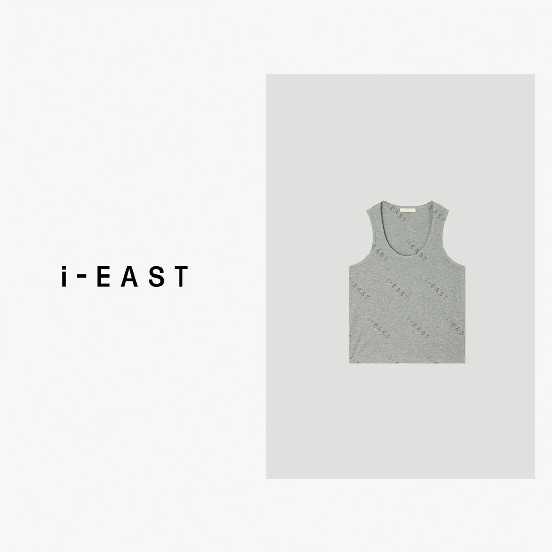 i-EAST 甜酱背心~极简竖条纹打底背心吊带-5C SY0903