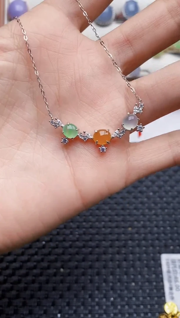 银S925镶嵌戒指翡翠5577