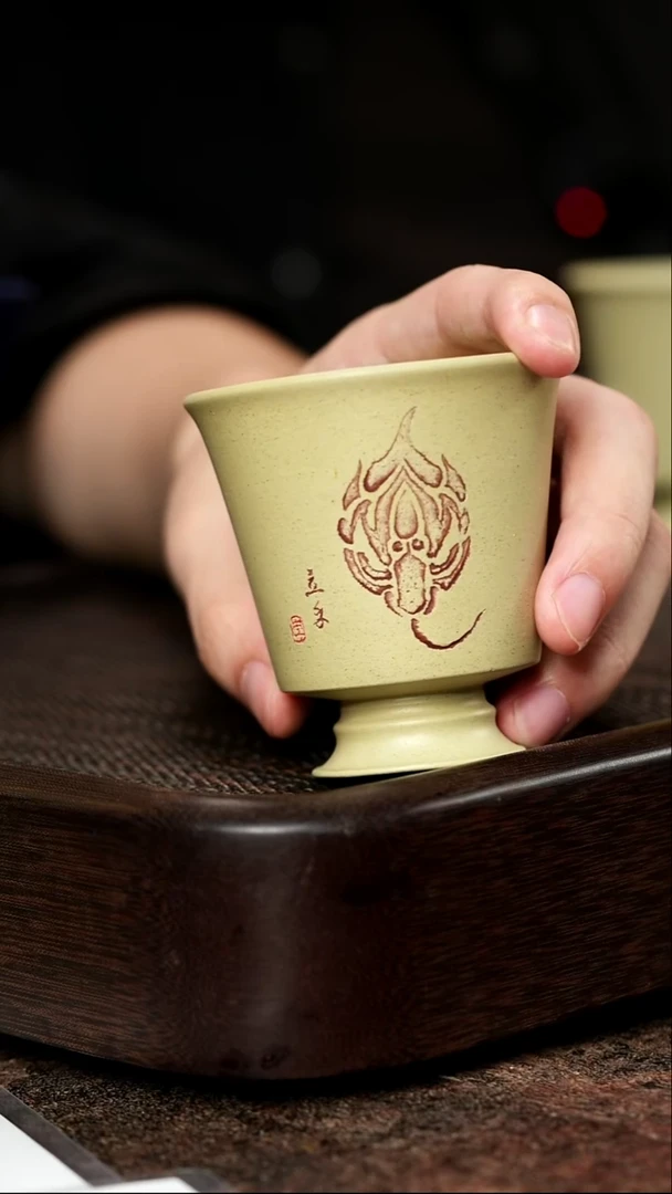 十二生肖 蛇杯 本绿