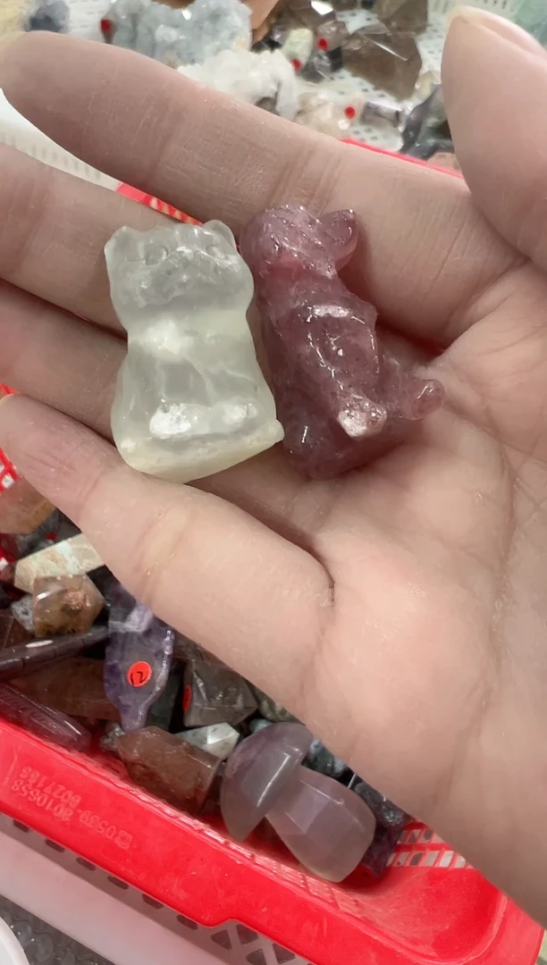 未镶嵌珠宝半成品水晶暖****?S048 微瑕 拍一发二