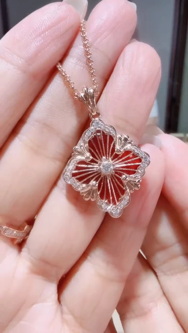 18K金镶嵌套链钻石套链