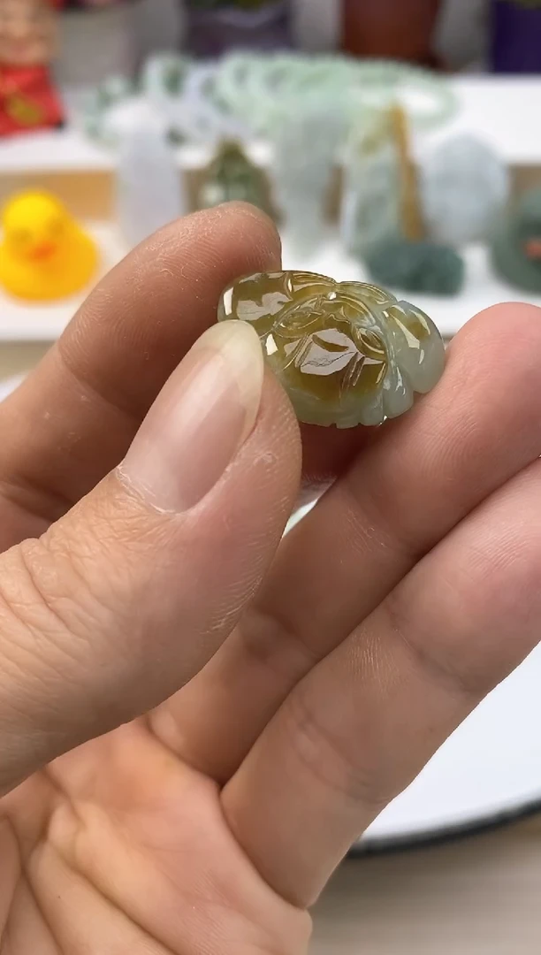 颈饰银S925镶嵌翡翠晶*40天然缅甸翡翠A货