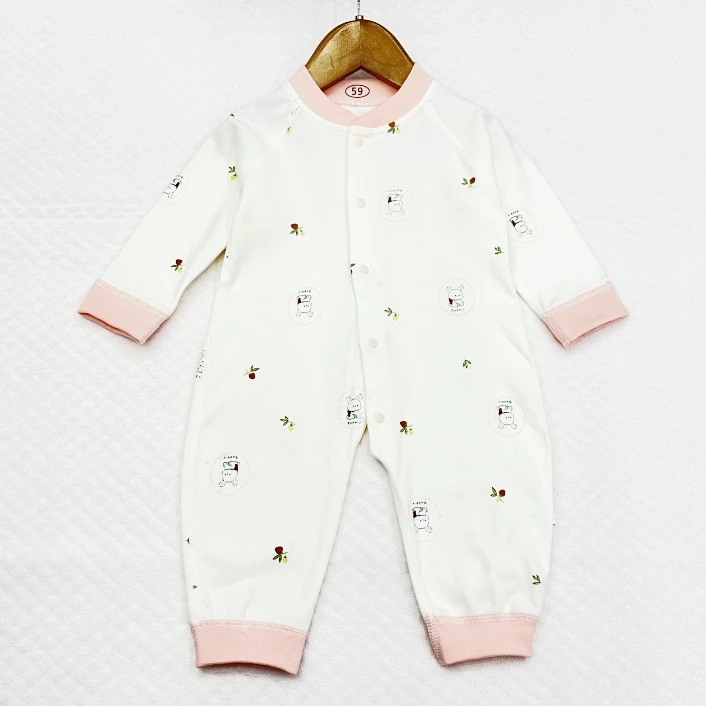 婴儿冬季加棉连体衣宝宝保暖家居棉服新生儿过冬衣服爬服外出棉衣