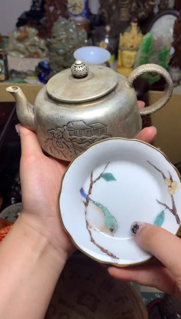 紫砂盖碗瓷器默认微瑕瓷器