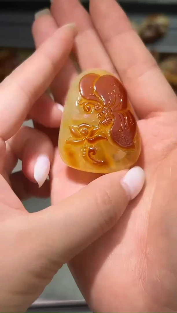 裸石琥珀未镶嵌琥珀蜜蜡吊坠