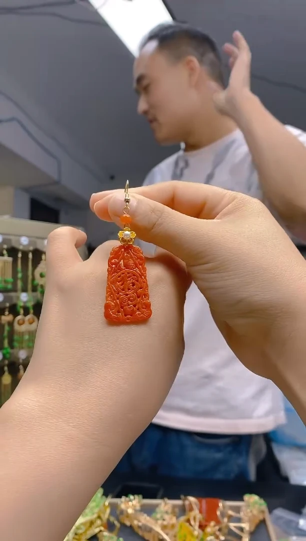 【闪购商品】翡翠耳饰合金0413翡翠耳钩一个