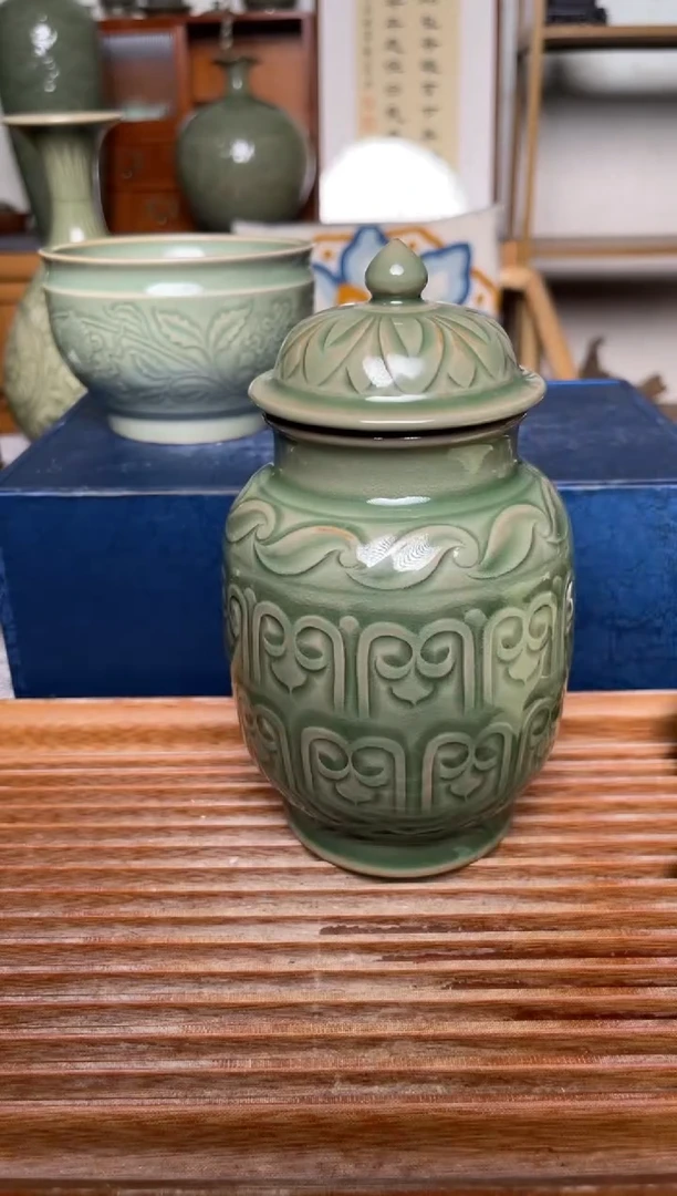 【闪购商品】其他134纯手工秘色茶叶罐