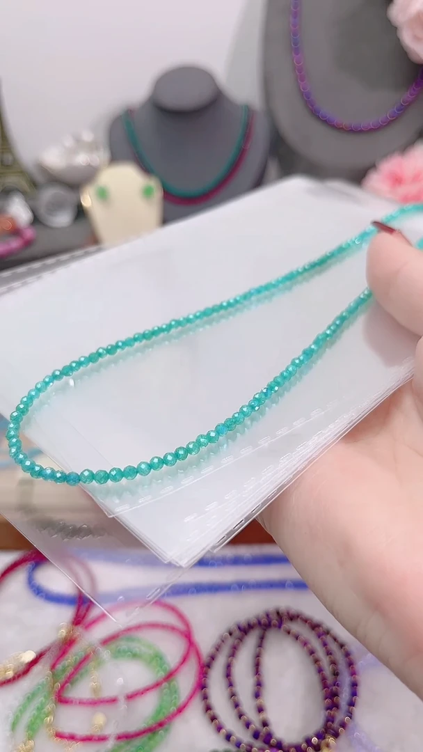 颈饰银S925镶嵌祖母绿硬抛99