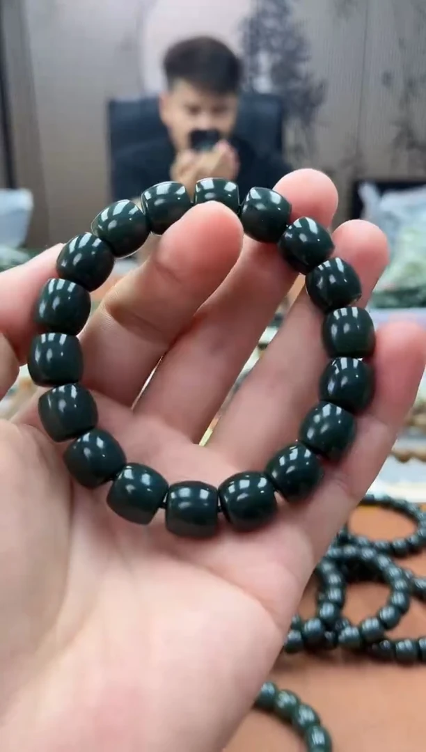 手串未镶嵌和田玉纯天然新疆且末蓝12