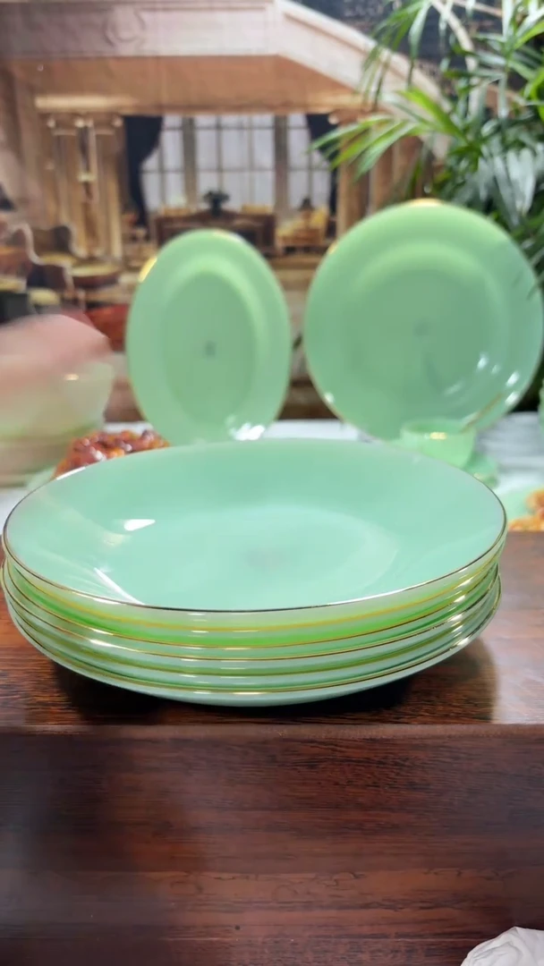 【闪购商品】....8英寸深盘6个  玉瓷【贝美】