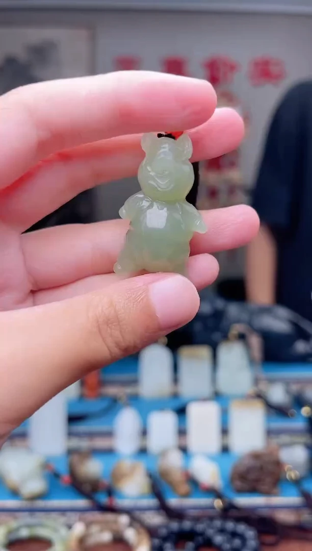 和田玉未镶嵌挂件1