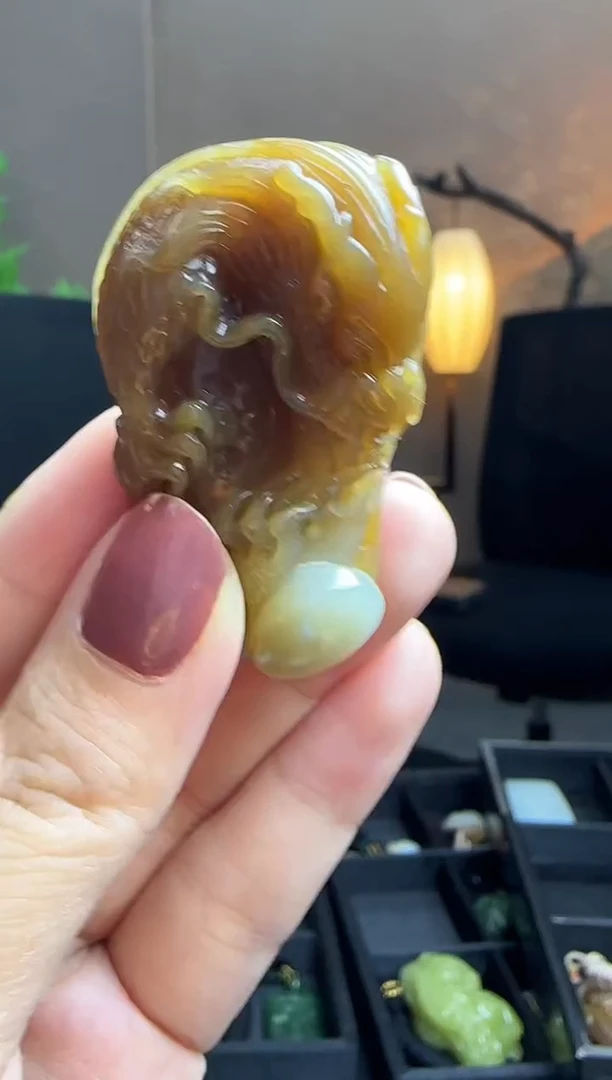 吊坠(不含链)未镶嵌和田玉JJD1221170多样性发一