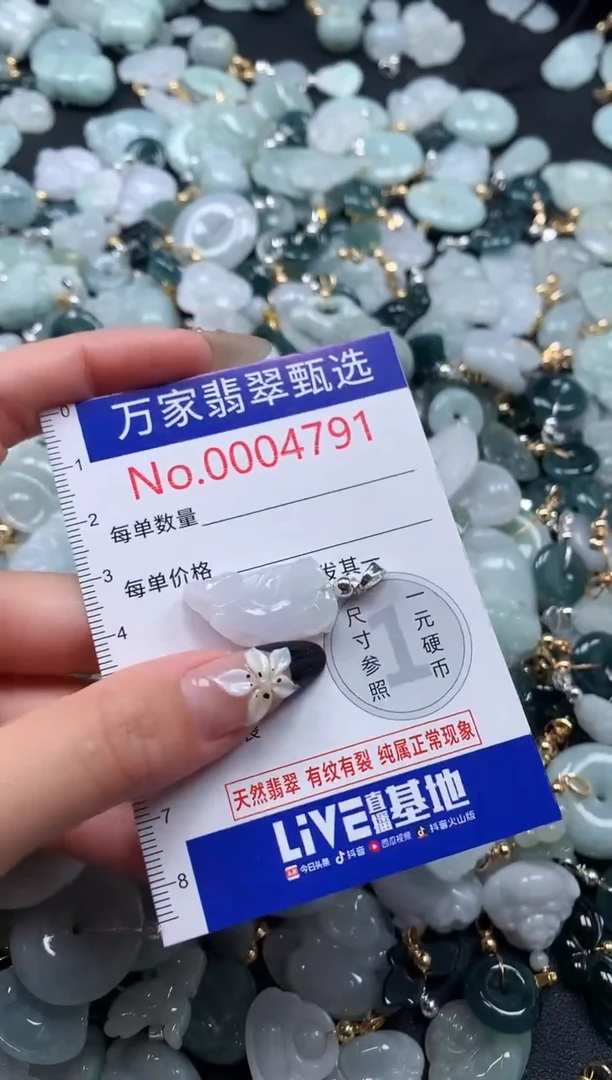 翡翠未镶嵌颈饰4791