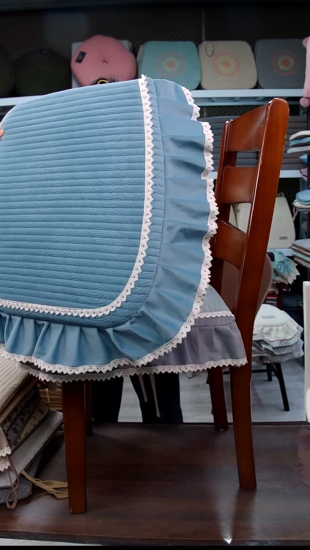 布雪尼尔横条大边蓝色4个