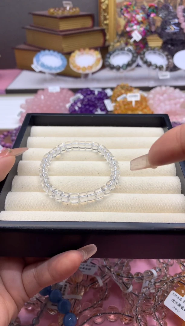 【闪购商品】水晶手串未镶嵌6+白水晶老型珠