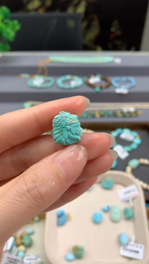 未镶嵌绿松石精工雕刻R226