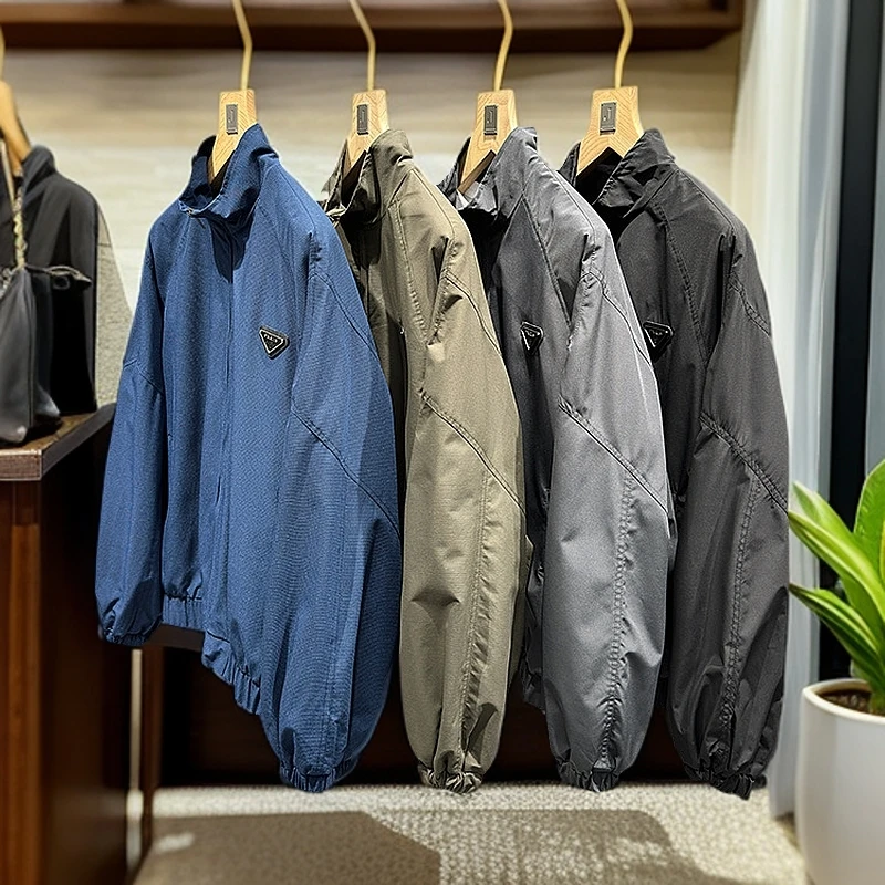 25春 爆款三角标！质感1000+男士立领休闲夹克3007春秋百搭