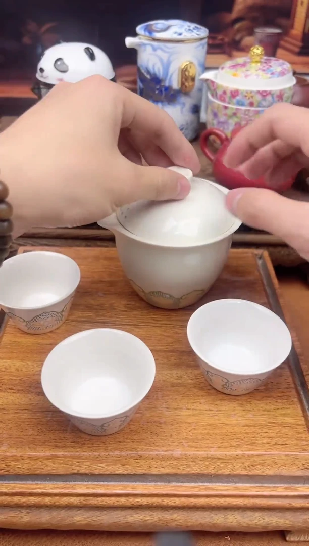 【闪购商品】陶瓷茶具摆件茶叶罐