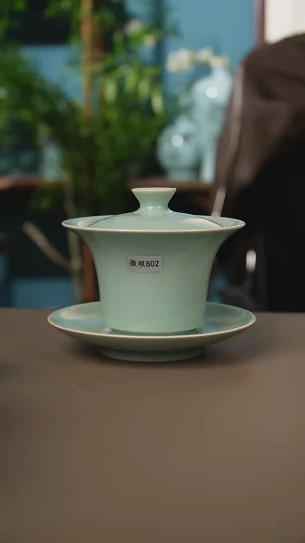 仿古盖碗微暇