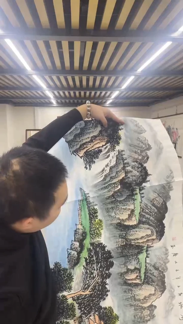 国画阿豪专属链接-李土庆福山秀水