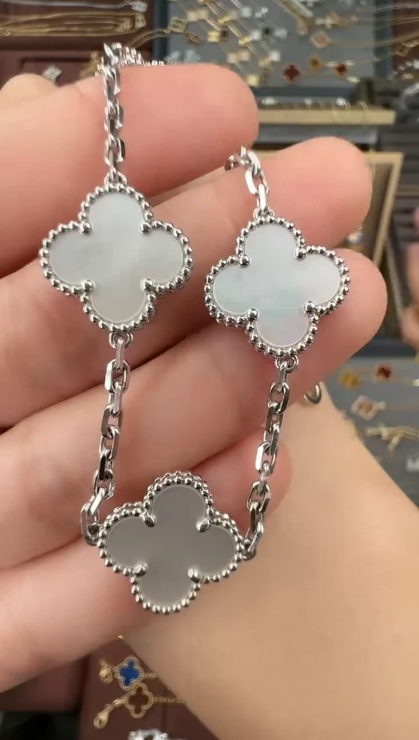 【闪购商品】贝壳手链18K金镶嵌k白五花手链【高定版】