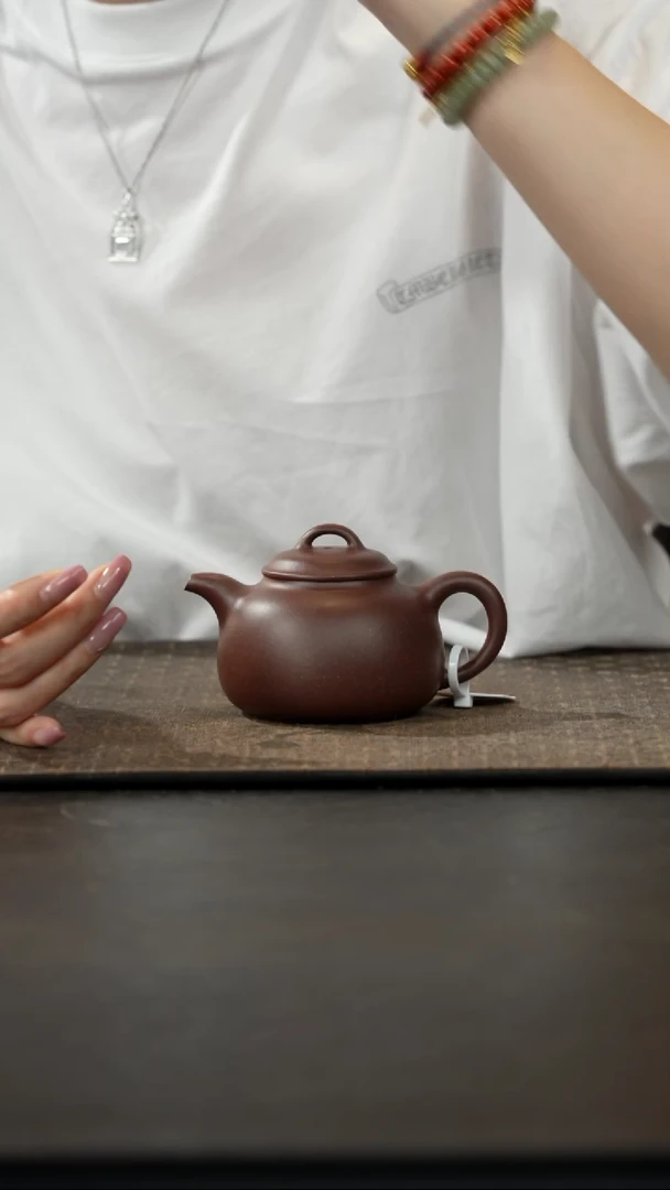 茶壶紫砂玉麟秦权180cc老紫泥