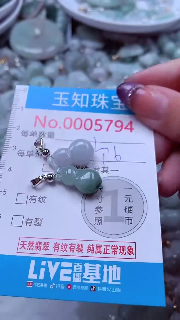 翡翠未镶嵌吊坠(不含链)5794