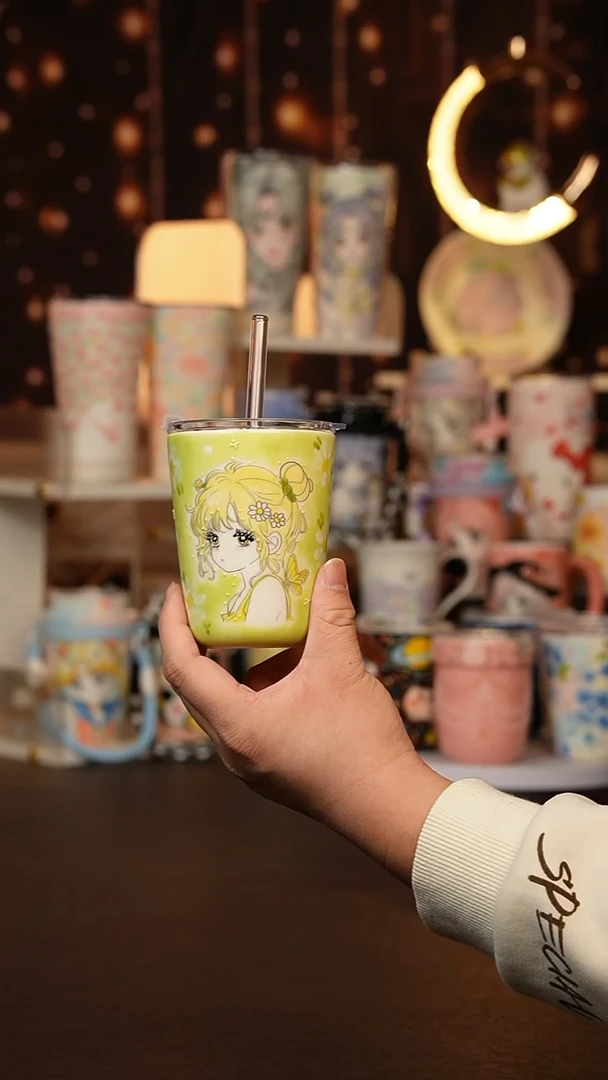 (玉泥）景德镇手工手绘文创陶瓷杯