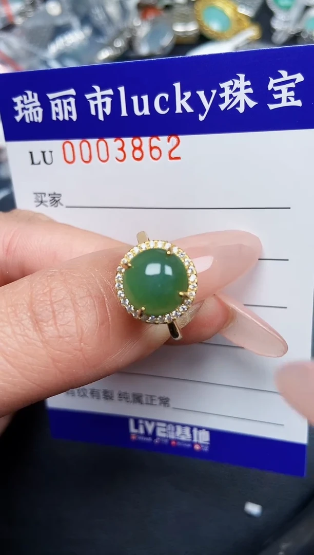 【闪购商品】翡翠颈饰银S925镶嵌3862