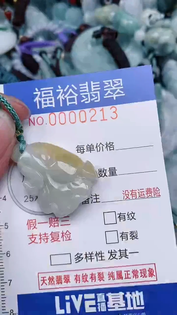 翡翠未镶嵌颈饰...0000213