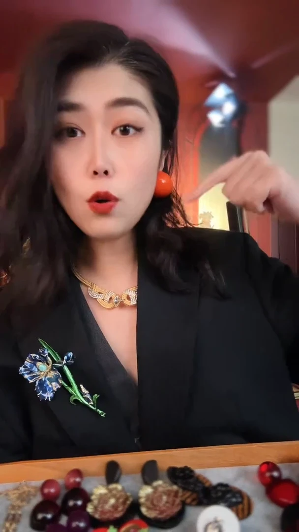 合金琉璃合金无复古百搭橘色大豆耳夹