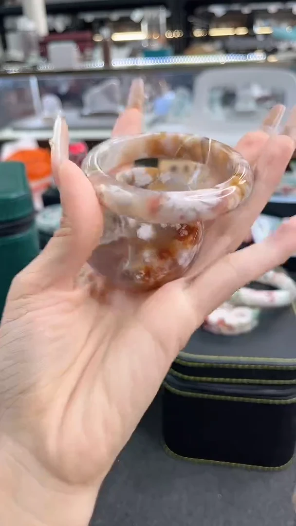 未镶嵌手镯石英质玉瑾圈口（赠品镯心）