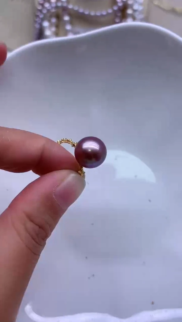 【闪购商品】淡水珍珠戒指银S925镶嵌淡水珍珠戒指