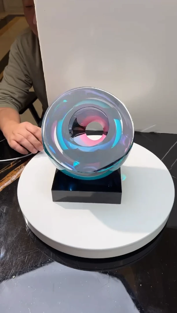 【闪购商品】摆件光之回声AJ06015+14*16黑底座